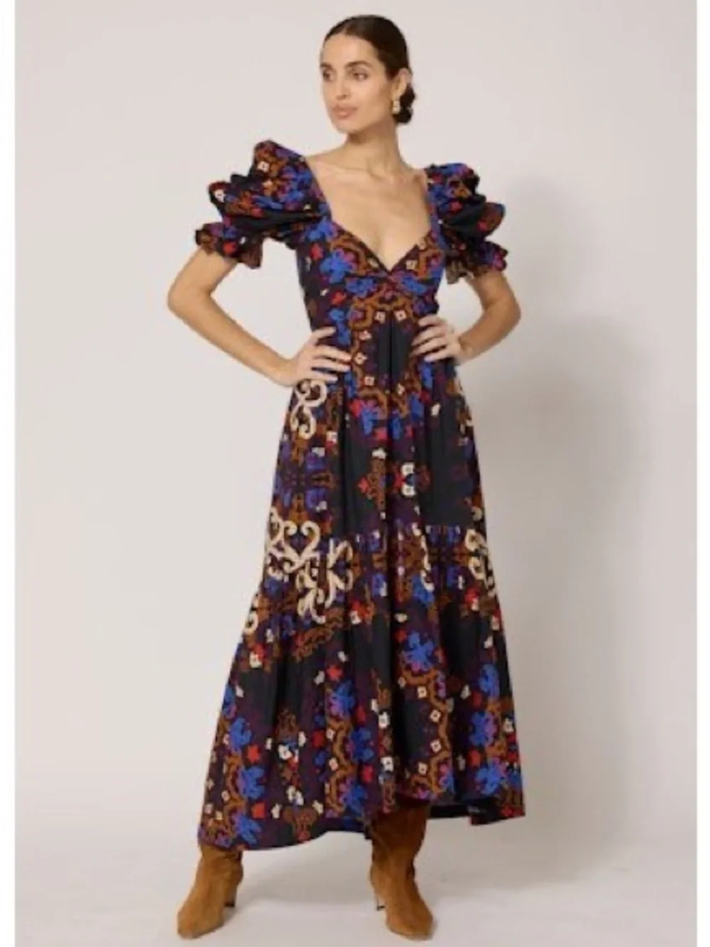 NWOT  CLEOBELLA jewel ankle dress in venezia